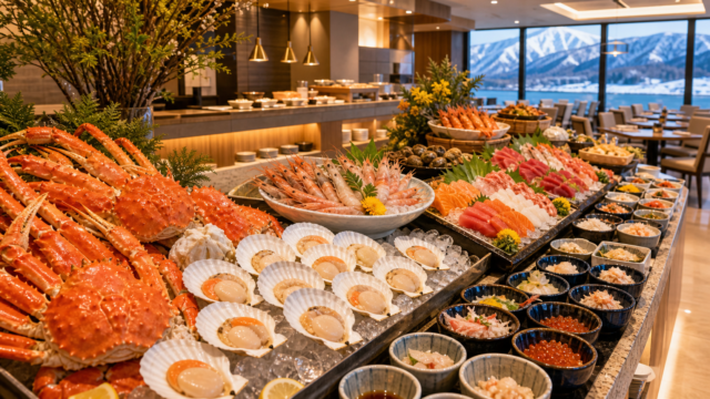 北海道の海鮮食べ放題ホテルのアイキャッチ画像
