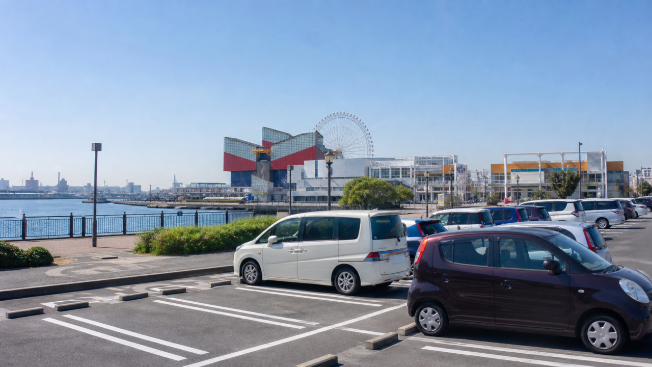 海遊館の駐車場｜土日安い500円〜の穴場8選