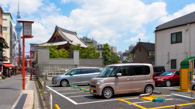 浅草寺の駐車場｜土日安い500円〜の穴場8選