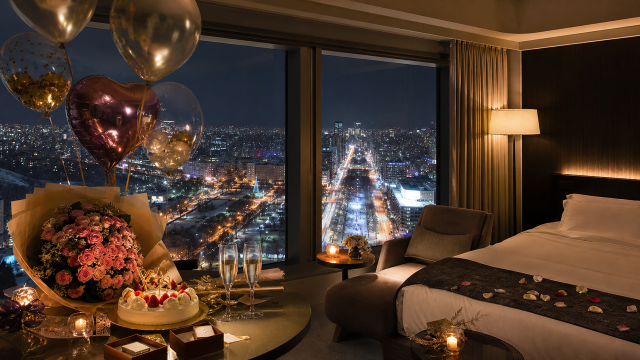 誕生日サプライズホテル札幌|高層階夜景で叶える6選