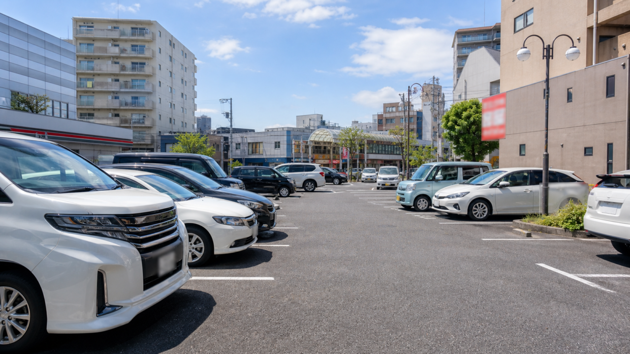 溝の口の駐車場 アイキャッチ