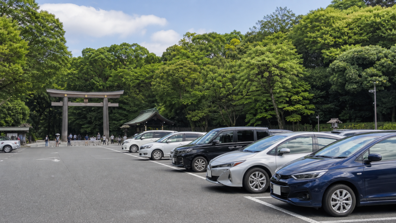 明治神宮の駐車場 アイキャッチ