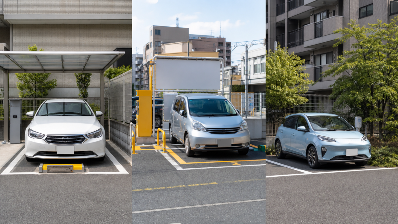 月極駐車場と時間貸しカーシェアの違い