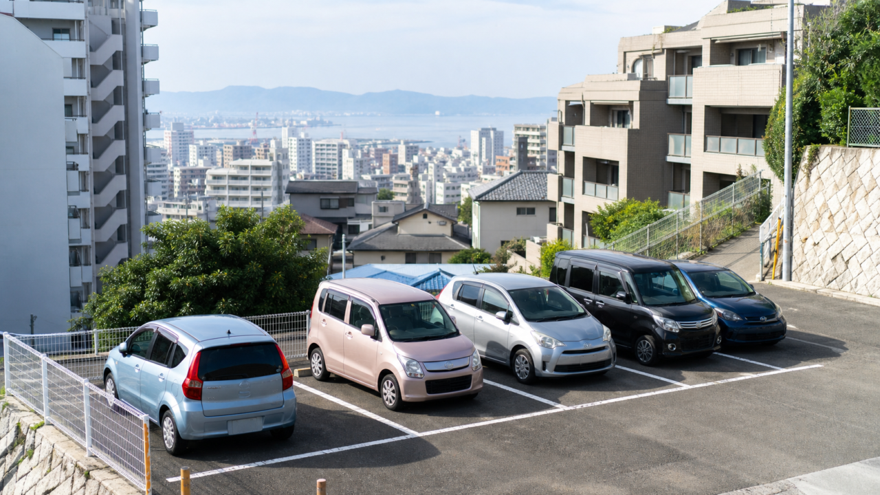 神戸の月極駐車場